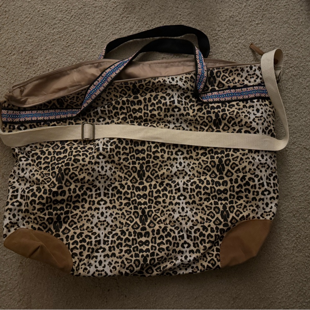 Leopard Print Travel Bag